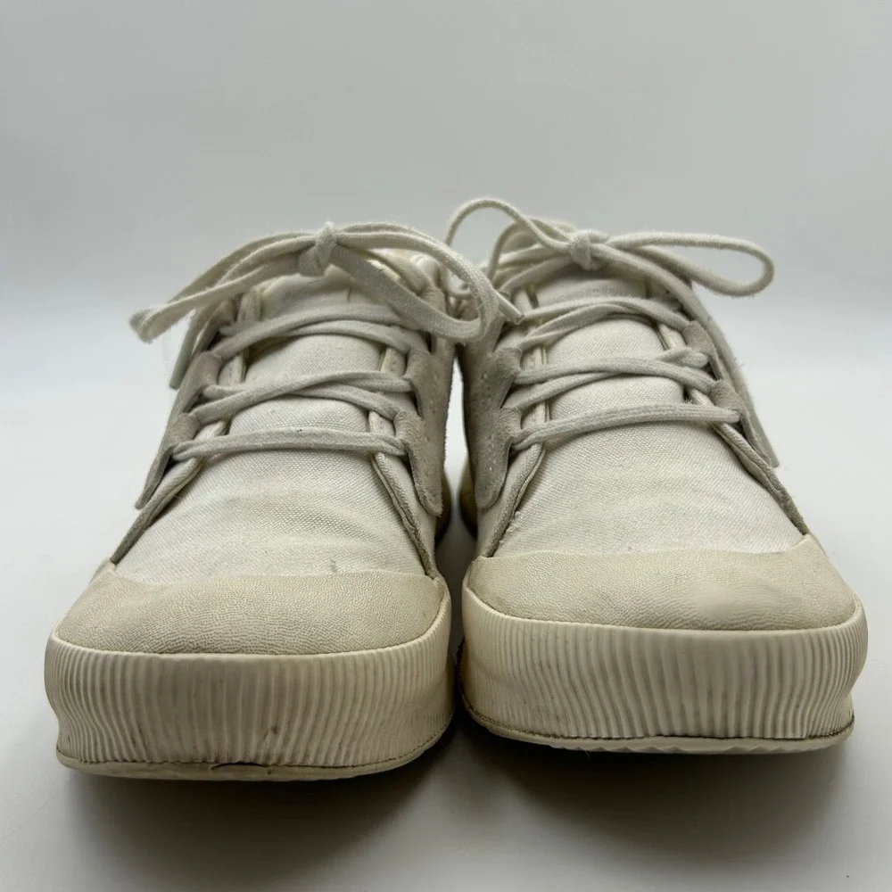 Sorel Out N About III Low Sneakers Women 8.5 Sea Salt Waterproof Gorpcore NL4970